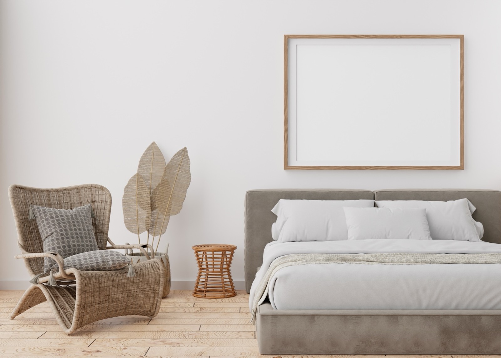 Apartamento de alojamento local preparado para check-in no Porto, com cama organizada, toalhas posicionadas e ambiente limpo e pronto para receber hóspedes.