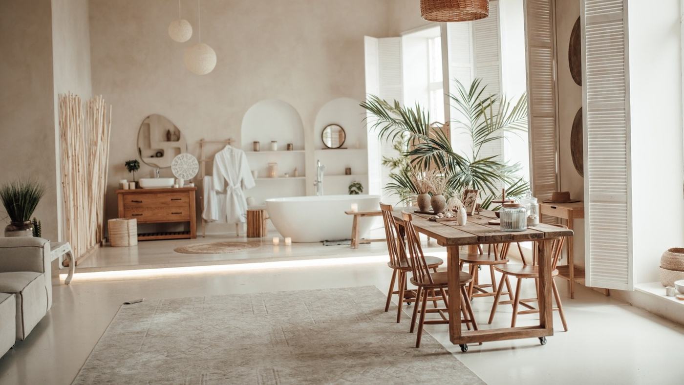 Casa de banho ampla e cuidada pronta para receber hóspedes