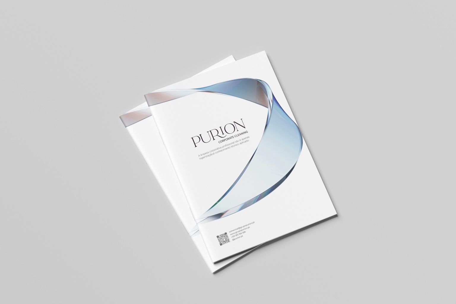 Apresentação institucional da Purion em formato editorial